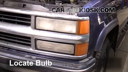 1997 Chevrolet Tahoe 5.7L V8 Lights Headlight (replace bulb)